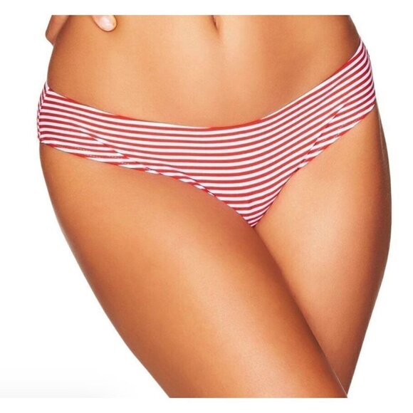 New Sea Level Size US14 Sorrento Stripe Hipster Bikini Brief - Red Swim Wear - Picture 1 of 10